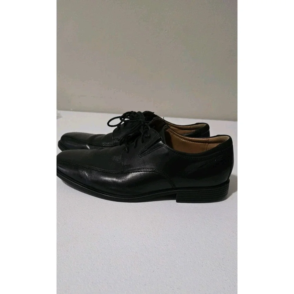 Clark's Tilden Black Leather Dress Shoes Men's‎ Size 8.5 Career